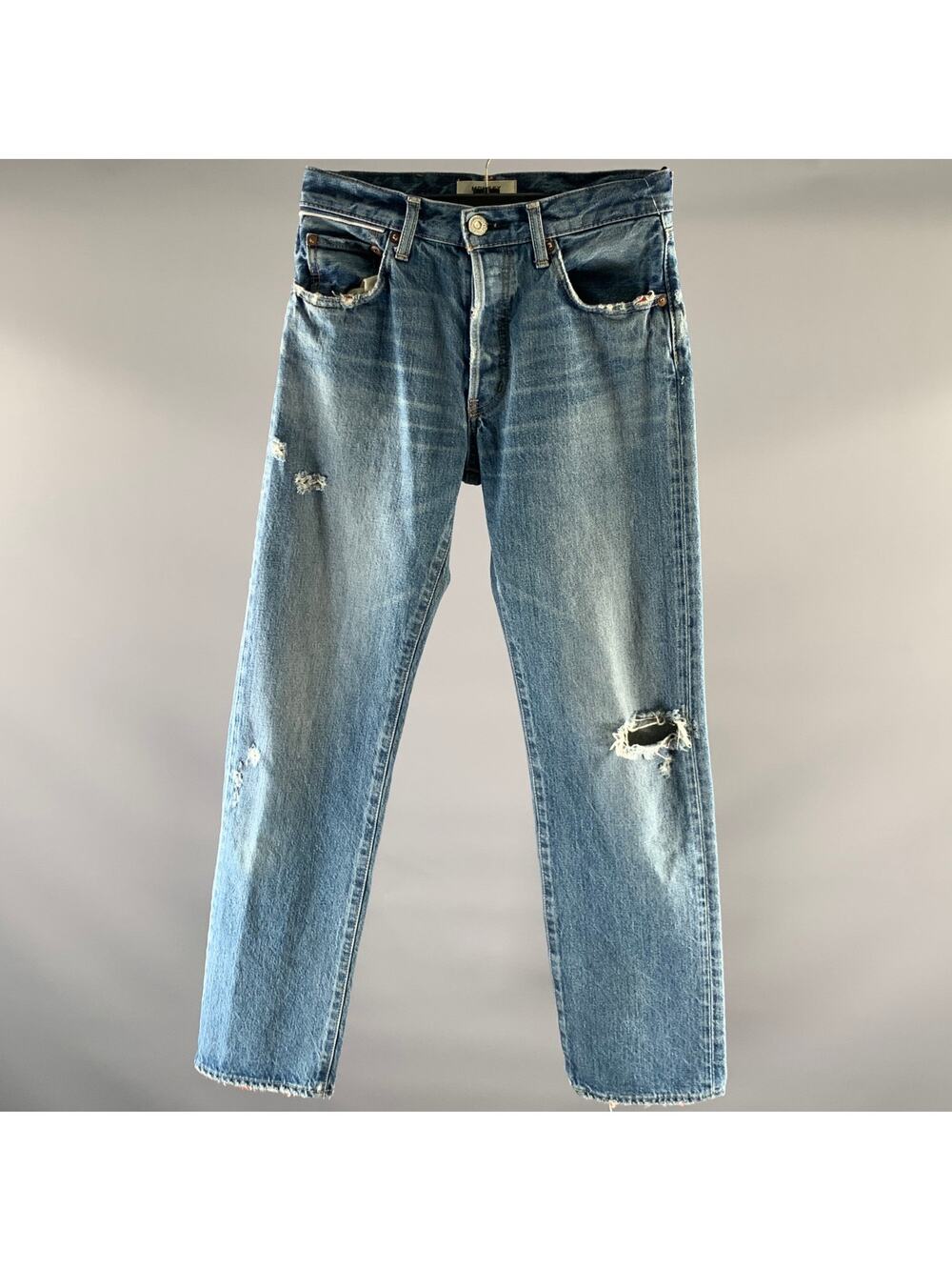 MOUSSY VINTAGE Size 25 Blue Cotton Distressed Jeans